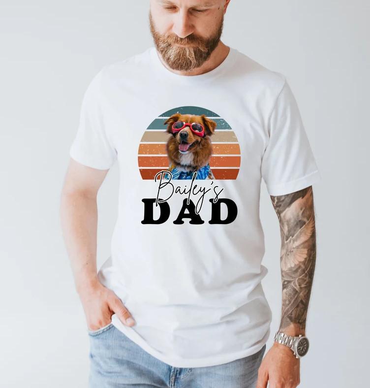 Personalized Pet Shirt, Dad & Pet Shirt For Fur Daddy Father’s Day Gift