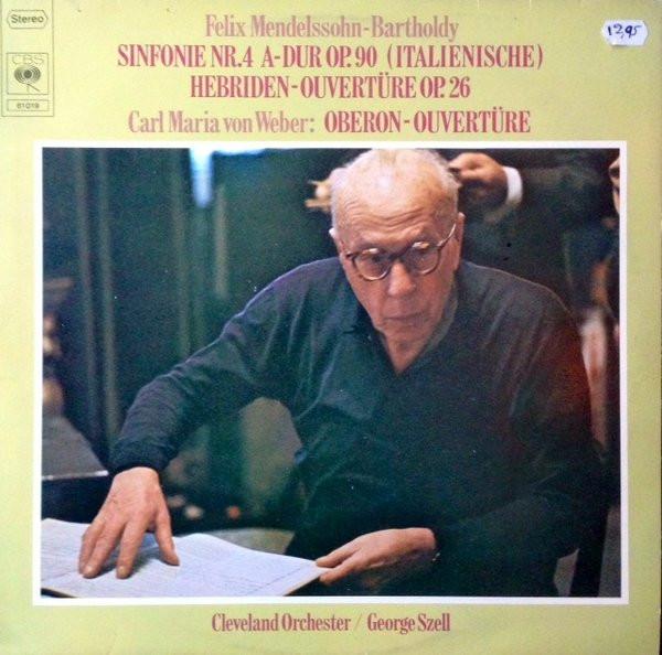 LP Record FELIX MENDELSSOHNBARTHOLDY CARL Sinfonie Nr. 4 Adur Op. 90 Italie 61019 CBS 1974 Germany Classical Used