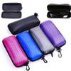 1PC New Honeycomb Zipper Glasses Case Portable Sunglasses Case Zipper Bag Hard Eye Glasses Hard Case Glasses Storage Box