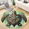1pc Turtle Artwork Chair Carpet for Office Non-Slip, Machine Washable Rug for Office, Room - Holiday Decor, Machine Made Yy251016106