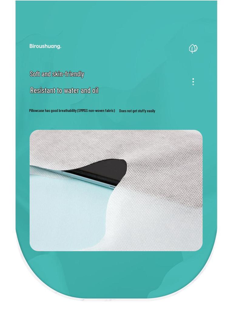 100-Pack Disposable Silicone Pillowcases for Beauty Salon and Massage Bed