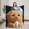 Stairway to Heaven Cat Throw Blanket Warm Graphic Blankets For Couch Chair Travel Car Flannel Bedspread Bed Cover