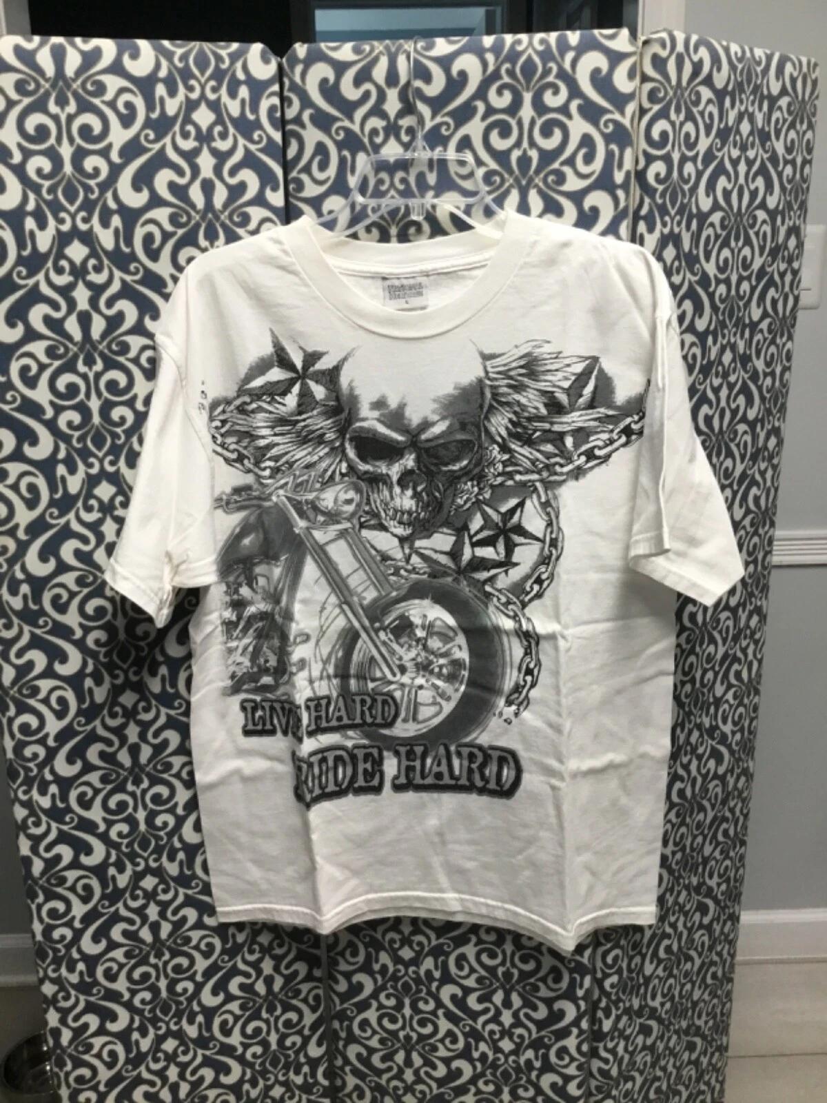 Национальное наследие, Живи на полную, катайся на полную мужская футболка 100% хлопок Мужские футболки Топ белый, L L