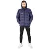 USB heated jacket for women and men, winter quilted, warm, plus size xl, navy blue, size M