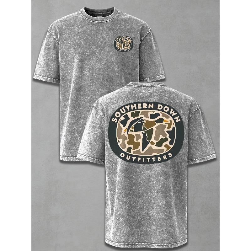 Men'S Vintage Distressed Graphic T-Shirt | Washed, Comfortable Layering Tee, Perfect for Daily Casual Wear & Gift-Giving, Crew Neck, Short Sleeve