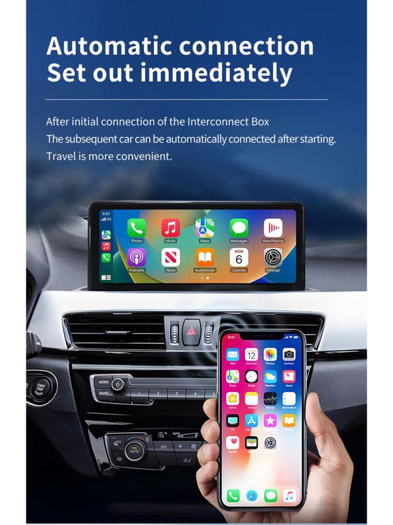 Kabellose 2-in-1 CarPlay & Android Auto Smart-Navigationsbox