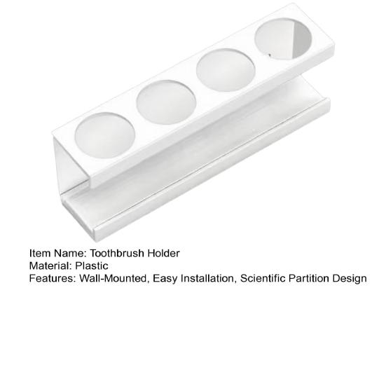 Uchwyt na szczoteczki do zębów montowany na ścianie bez wiercenia, stojak na szczoteczki do zębów elektryczne i manualne, pasta do zębów, organizer łazienkowy
