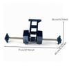 Rear Axle with Brackets Black Assembly Metal for DIY Builders,