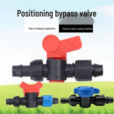 16/20 Lock Nut Bypass & Straight-Through Valve for Drip Irrigation Systems