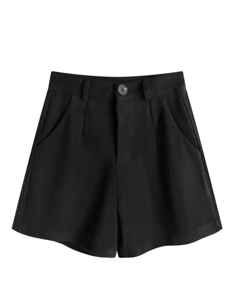 Women's High-Waist Woolen Shorts - Stylish Korean Wide-Leg Boot Pants for Autumn and Winter