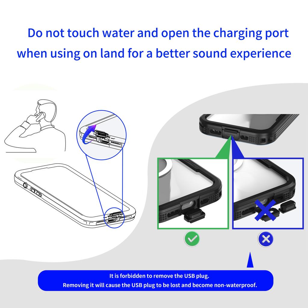 SHELLBOX For iPhone 17 Air IP68 Waterproof Case Compatible with MagSafe Clear Phone Cover
