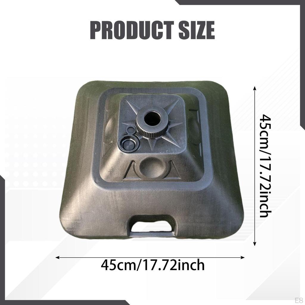 Patio Umbrella Base Pole Holder Fillable Accessories Water Filled Stand for Deck Fishing