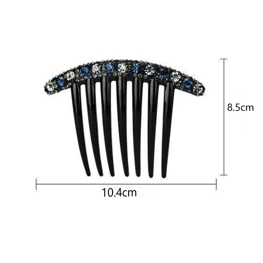 Temperament Acrylic Seven-tooth Comb Hair Accessories Korean Style Headwear Rhinestone Hair Comb