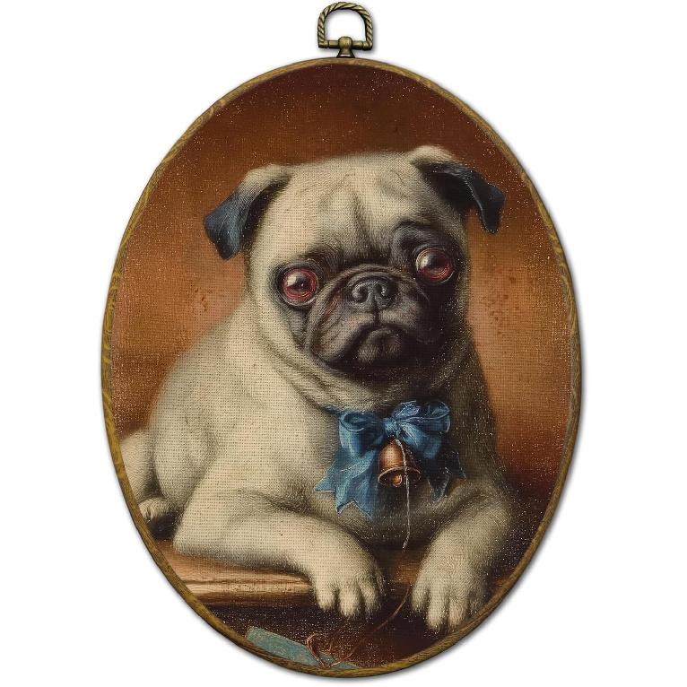 QZQE Vintage Western Cowboy Oval Wall Art Decor Framed, Rustic Country Cowboy Rodeo Oval Canvas Prints, Retro Western Horse Wall Hanging Decor for