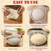 Round Bread Proofing Basket Linen Lining Bread Basket Sourdough Proofing Baske  Bread Making