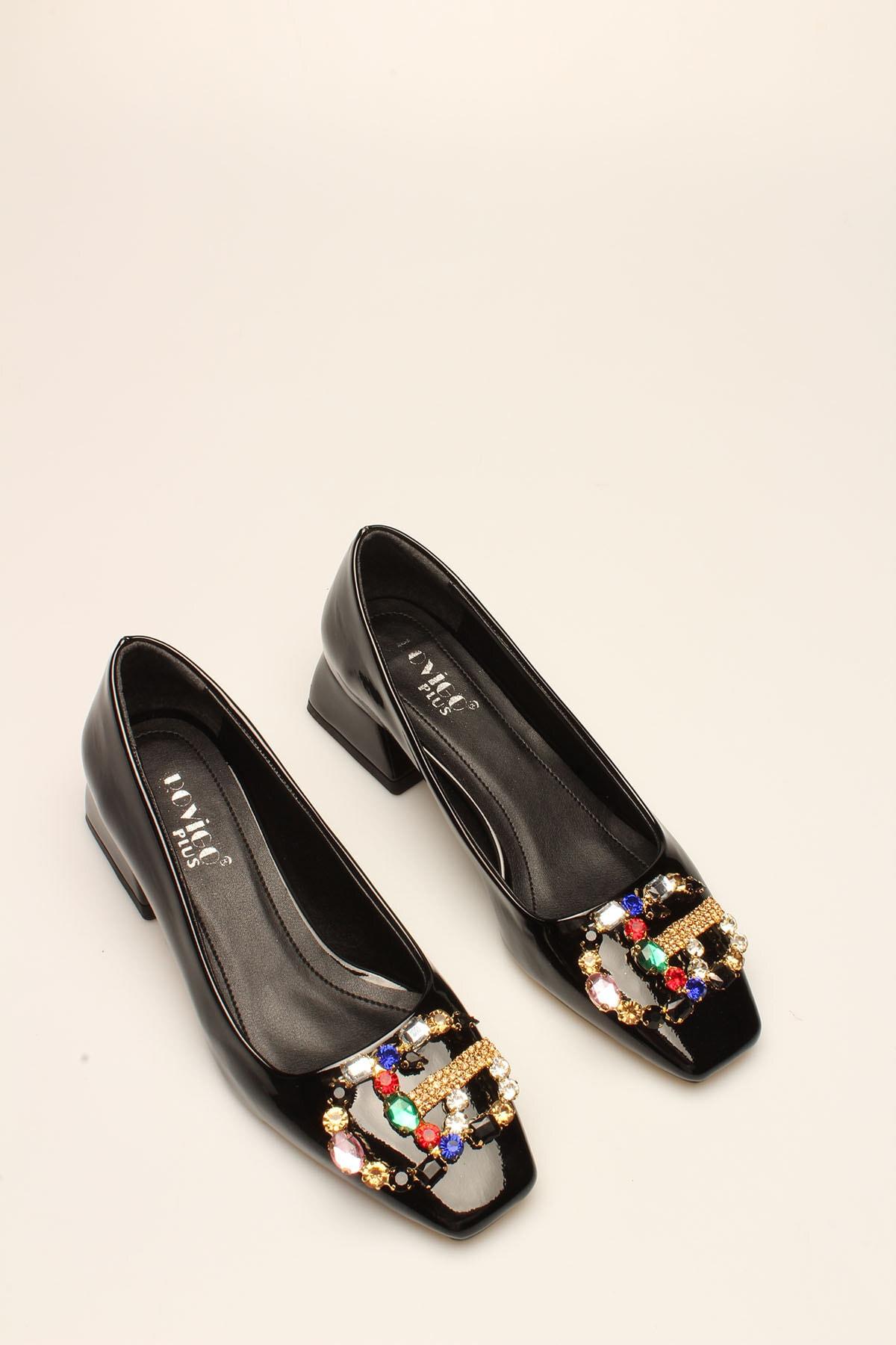 

Black Patent Leather Stone Women s Heels 36 чорний