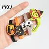 Black Cat Wrist Straps 8 Pcs Halloween Bracelets, Adjustable Soft PVC for Kids Adults, Flexible Wristbands Cartoon Pumpkin Witch Trick or Treat
