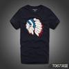 New Summer Men's T-shirt Retro Pure Cotton Printing Loose Casual Fashion Sports Short-sleeved Men's and Women's Loose T-shirt