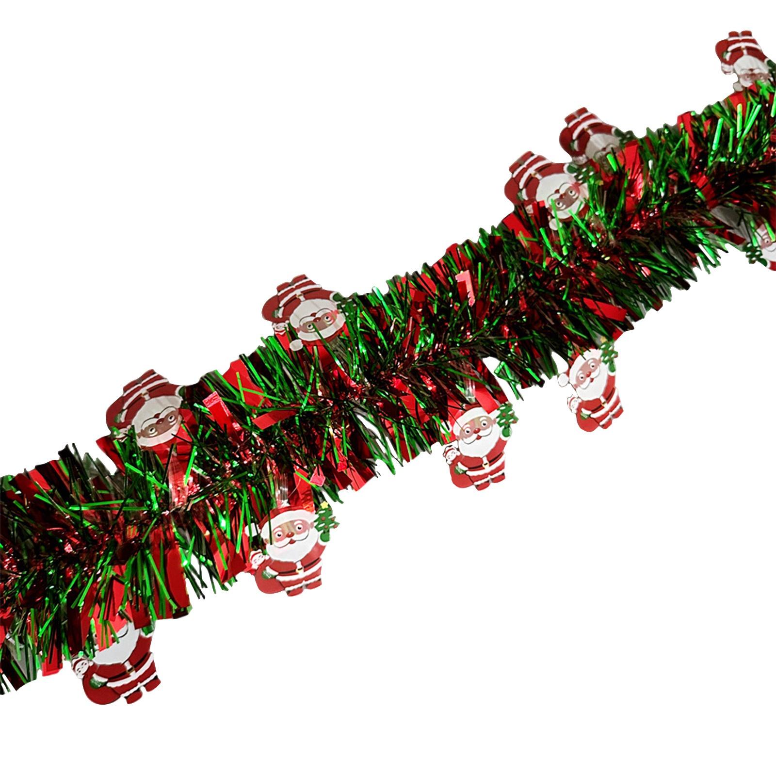 

2M Christmas Garland With Ornaments, Red & Decor For Christmas Tree, Home, Party, Festive Hanging Decoration For Holida One Size