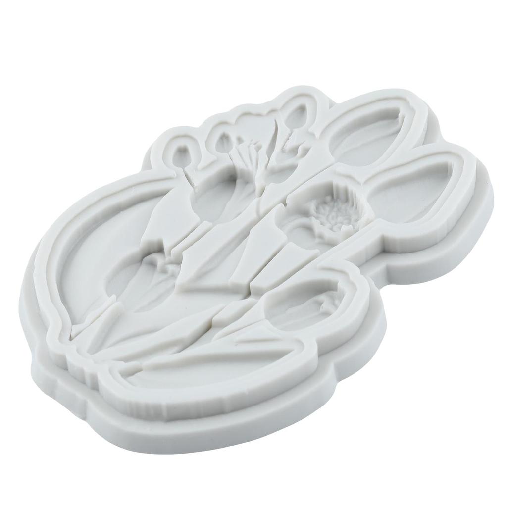 Blumen Silikonformen Tulpenblume Fondantform Kuchen Dekorationswerkzeuge Cupcake Topper Süßigkeiten Schokolade Gumpaste Form