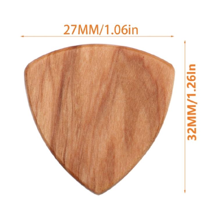 Acoustic Guitar Bass Pick Plectrums Wooden Heart Shaped Guitar Pick Accessories