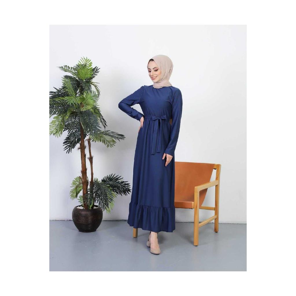 Rochie Hijab cu Voluri - Indigo 582 - Indigo