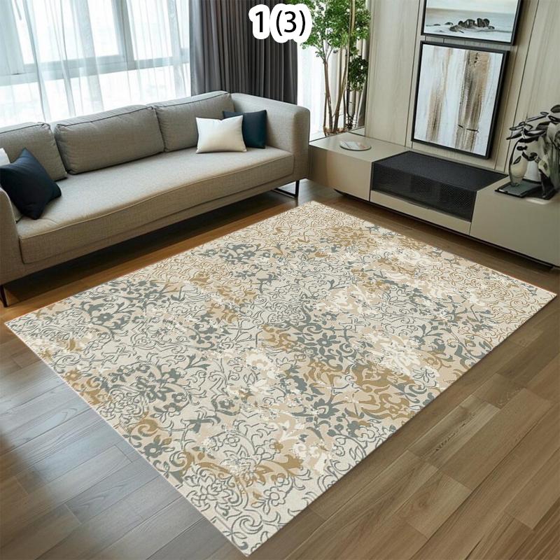

Neutral Tone Vintage & Modern Area Rug Carpet Mat Non-Slip Easy Clean Durable Large Size for Living Room Bedroom Farmhouse Decor 40X60cm