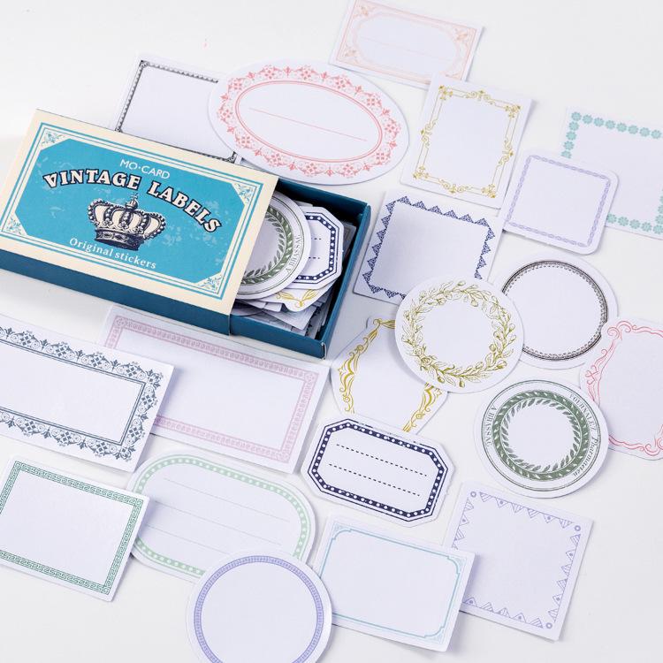 

Momei Трансграничные Ретро Наклейки для Журналинга - Утилитарная Серия (60 шт.)