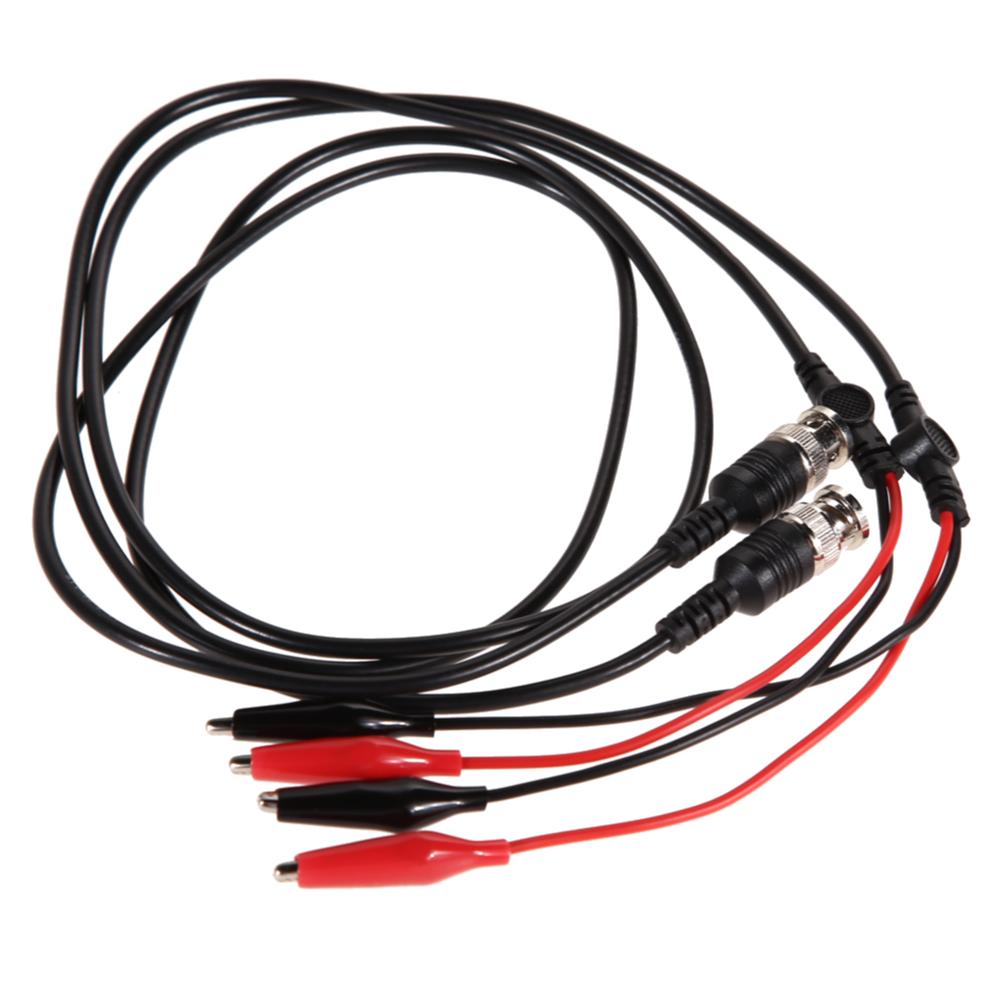 

2-10Pcs 110cm BNC Q9 to Dual Alligator Clip Oscilloscope Test Probe Leads Cables Dual Tester Tools for Electrical Working