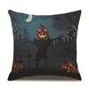 Halloween Linen Pillow Cover Printed Pillow Cover