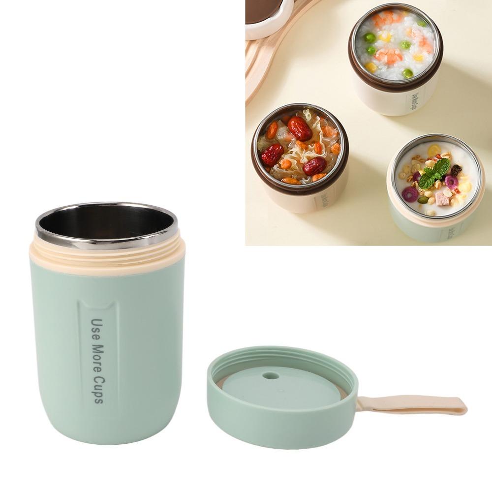 600ml Insulated Food Jar Safety Cover Food Container Durable Vacuum Insulated Container  For Travel