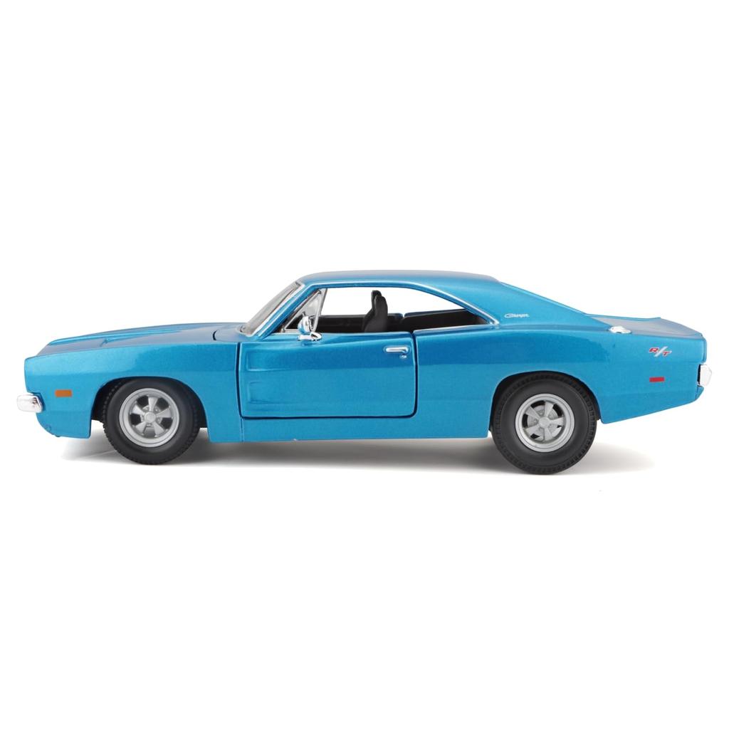 1969 Dodge Charger Blue Diecast Model Car R/T 125