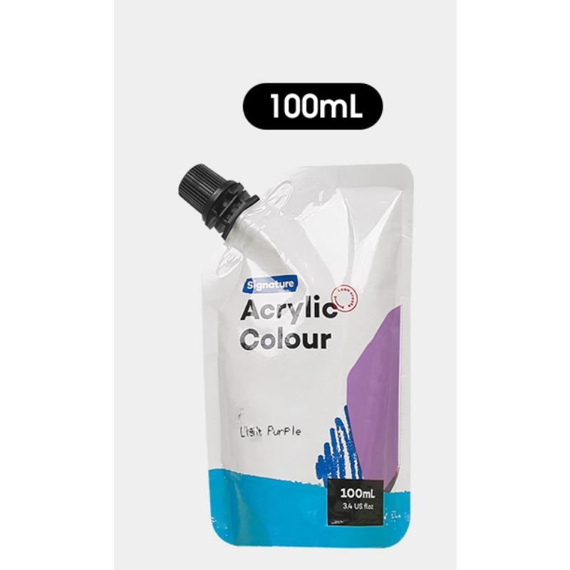 100ml Self-supporting Bag Waterproof Acrylic Paints Portable Small Packaging Paint Supplement Bag Studio Classroom Art Supplies