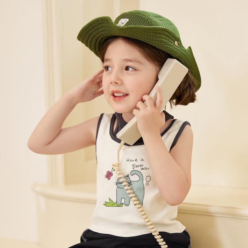 LUSON Little O Baby Girls' Fake Two-Piece Sleeveless Vest Top