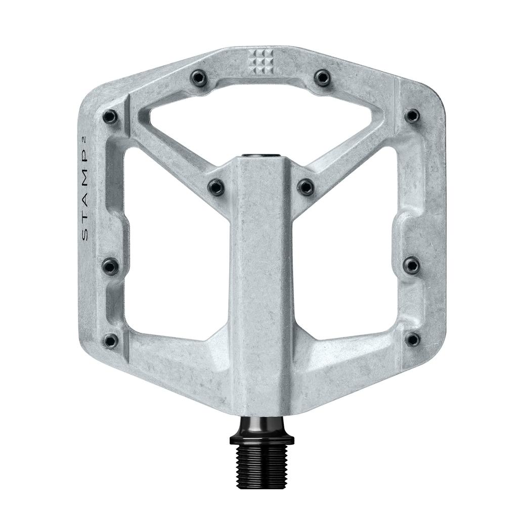 CRANK BROTHERS MTB Flat Pedals Stamp 2 S Raw Silver 2020