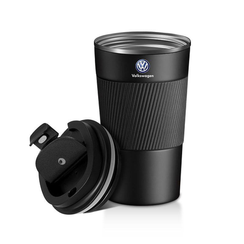 1 Stück Auto Vakuumflaschen Kaffeetasse Reise Tragbare Isolierflaschen Für Volkswagen Santana GTI Rline Polo Golf Passat B5 B6 Touran Magotan Scirocco