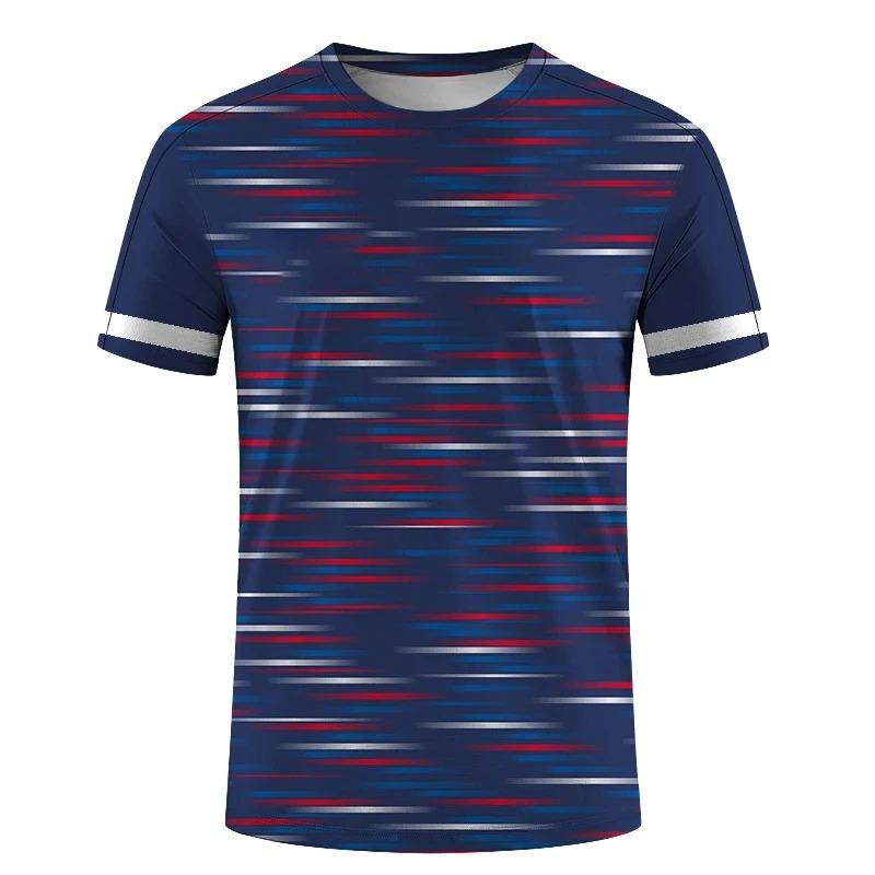 Outdoor Sports Events Training Clothing Badminton Motion Men's T Shirt Oversized Short Sleeve Tracksuit Casual Round Neck Tops