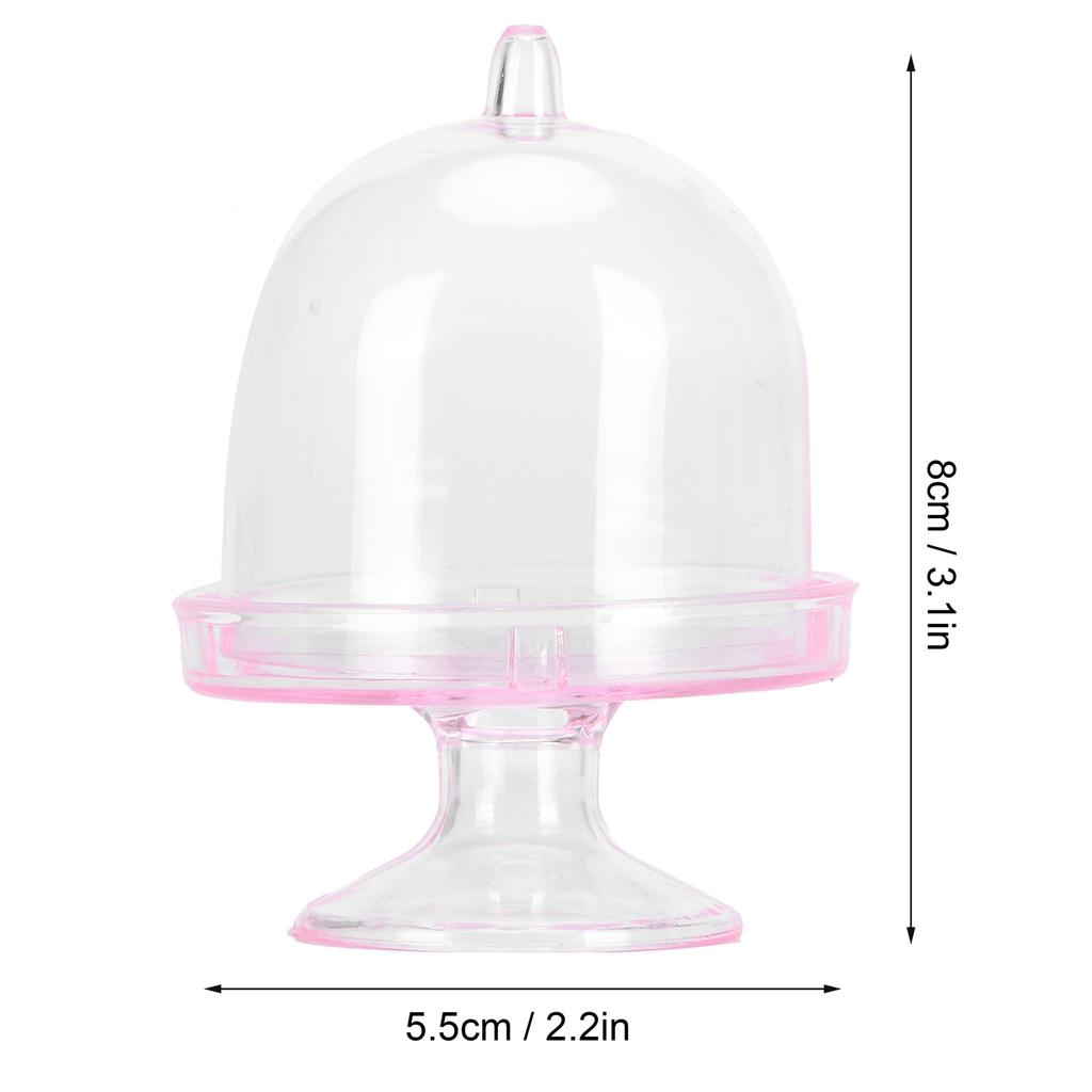 12 Set     Box Cake Stand Cupcake   Display Plate with Lid Party Supplies