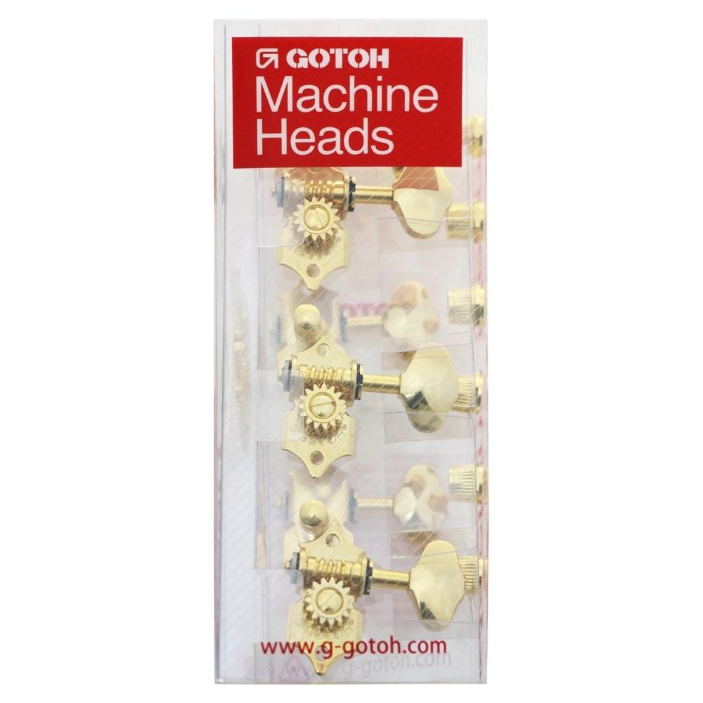Gotoh Guitar Tuning Pegs Kluson Type Open Gear 06M Knob 3+3 Gold 27362GX SE770-06M-GG