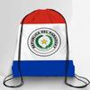 Drawstring Backpack Storage Bag Portable Fan Shoulder Bag with National Flag Print Lightweight Design for Daily Use Travel Sports