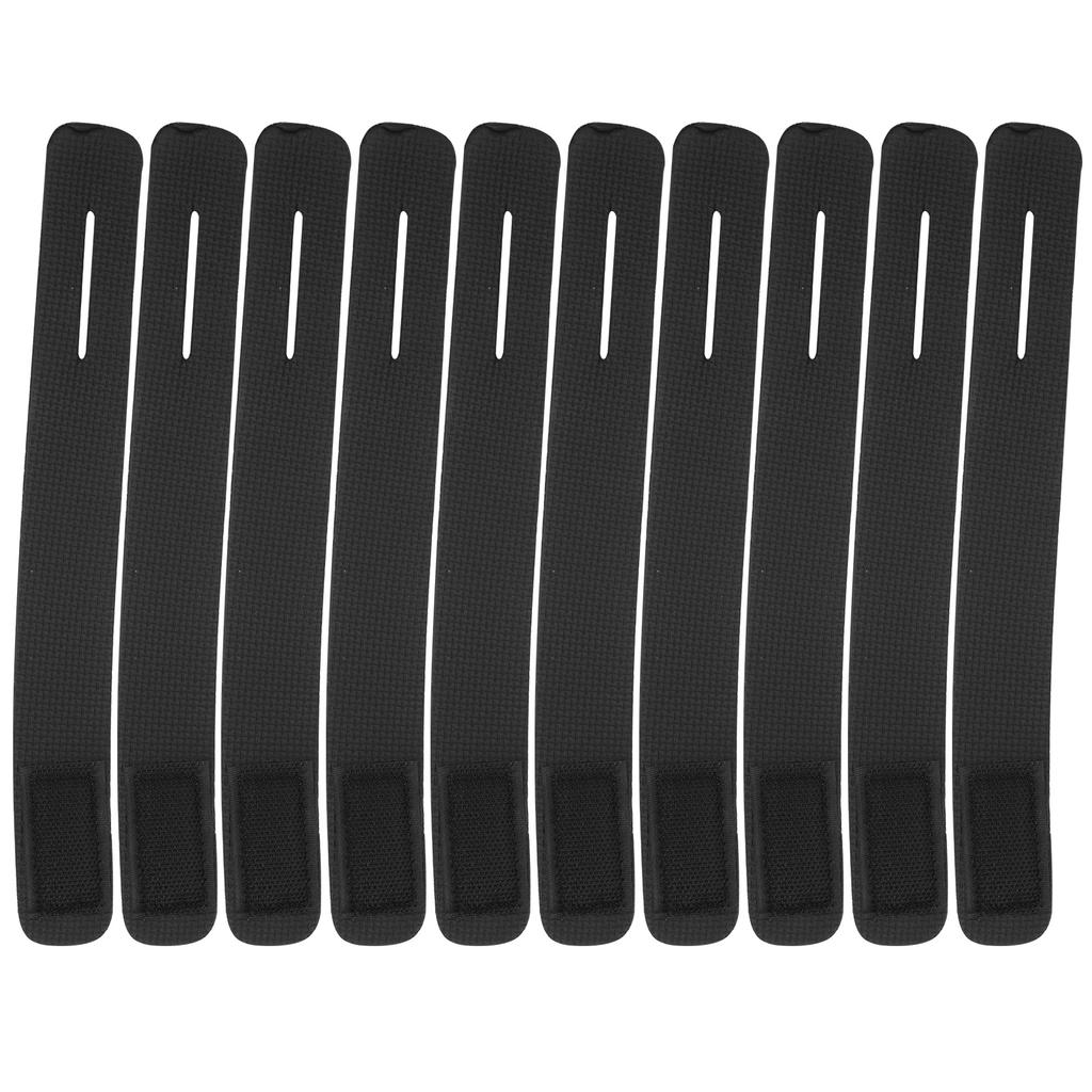 10Pcs Set Fishing Rod Tie Strap AntiSlip Pole Fixing Band Rod Wrap Holder Accessory