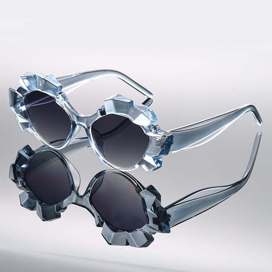 

Geometric Sunglasses Men New in Fashion Hip-hop Casual Outdoor Sun Glasses Women Trendy Chic Brand Design Decor Shades синій