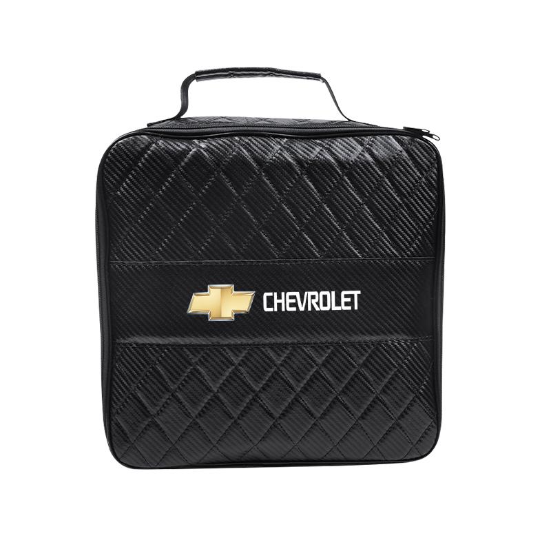 

Portable Car Charging Gun Leather Bag Storage Box For Chevrolet Cruze Malibu Colorado Suburban Equinox Blazer Trax Camaro Spark