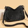 Middle-Aged Mother's Bag Denim Bag Women's Multi-Compartment Shoulder Bag