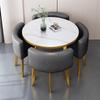 Modern Reception & Meeting Table Set: Office & Leisure Round or Square Dining Table with Chairs.