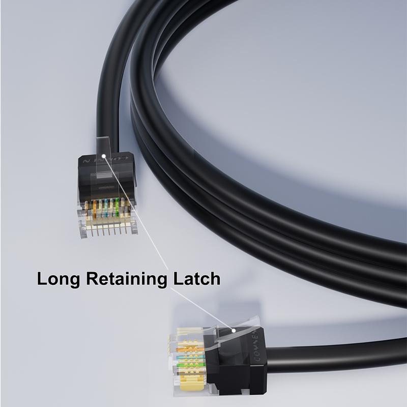COMNEN Cat6/Cat6a 24 Pack Slim Cat6a Ethernet Patch Cable 10G Support Cat 6 Patch Cable for Patch Panel to Switch Flexiable