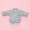 1/12 Doll Clothes Knitted High Collar Sweater For 1/11 BJD Dolls Accessories Fashion ob11 Dolls Tops Bottoming Pullover