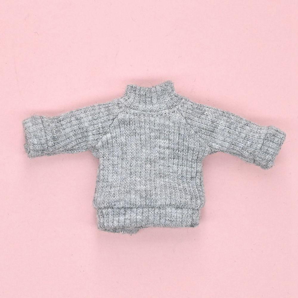 

1 шт. Вязаный кардиган для кукол, зимние теплые топы-свитеры, одежда для кукол 1/11 1/12 OB11, аксессуары для кукол, игрушки для детей, DIY