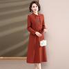 2026 Elegant Chinese Mother's Day Dress for Mid-Aged Women - Long Skirt for Mother-in-Law at Weddings