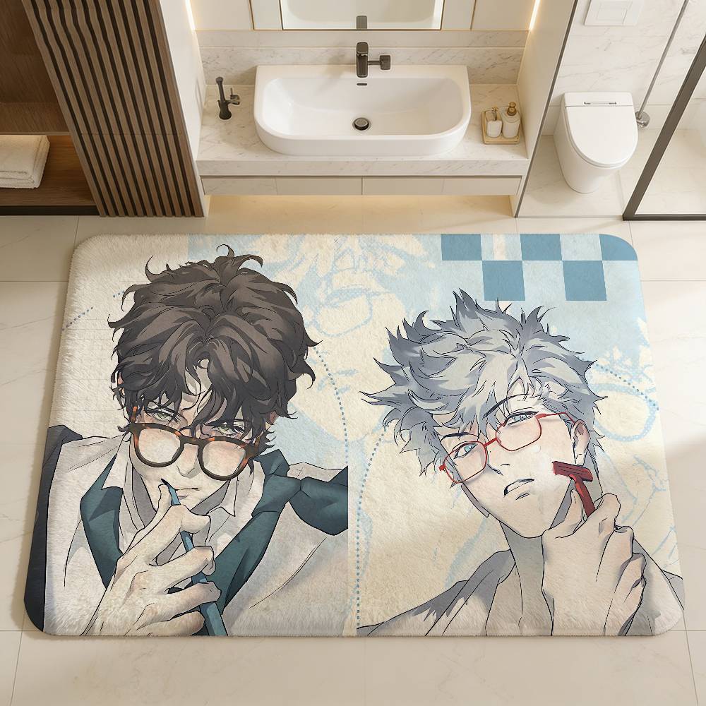 Nerd Project Bl Anime Room Mats Anti-slip Absorb Water Long Strip Cushion Bedroon Mat Household Carpets
